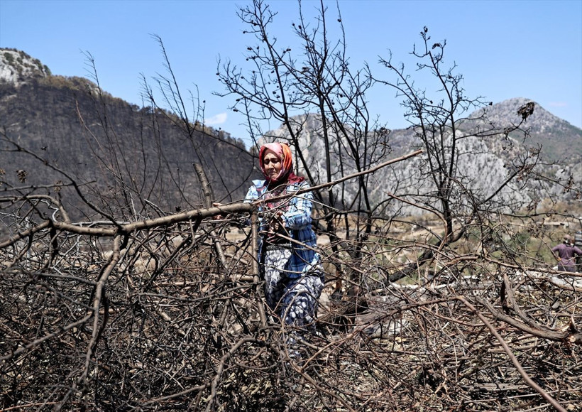 Antalya Akseki'de alevlerin büyüklüğü ortaya çıktı! Görüntüler yürek dağladı: Böyle bir yangın görmedim - Resim: 3