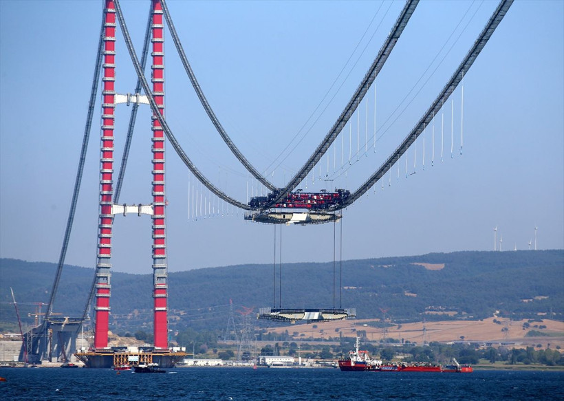 1915 Çanakkale Köprüsü'nde son durum: 3. tabliye montajına başlandı - Resim: 3