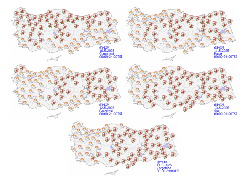 Sıcaklık düşüşte Meteoroloji 23 ile sarı kodlu uyarı yaptı! Saat verildi sağanak geliyor! - Resim: 3