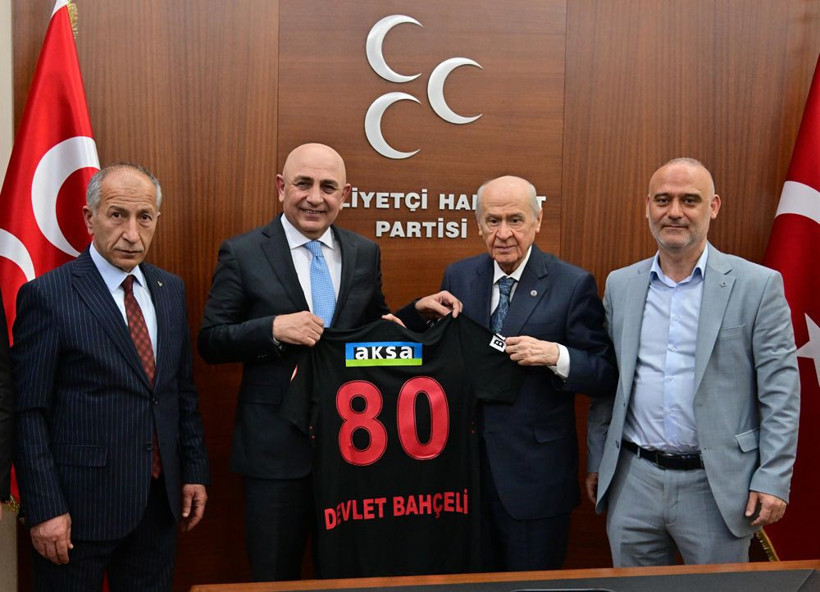 Fatih Karagümrük Spor Kulübü yönetiminden MHP lideri Bahçeli'ye ziyaret - Resim: 4