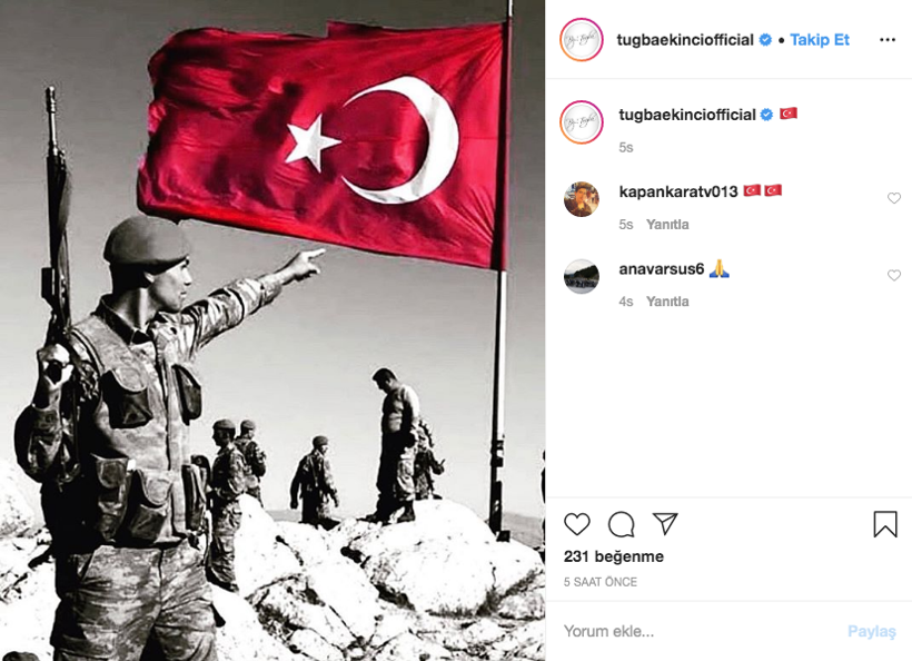 Tuğba Ekinci'den Türk askerleri için dikkat çeken paylaşım 'Duy sesimi...' - Resim: 2