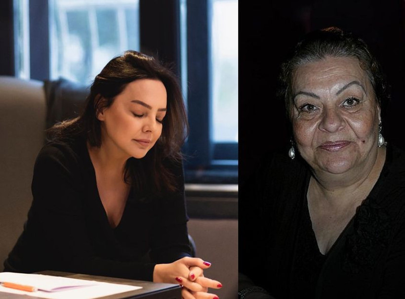 Ebru Gündeş, annesi Müjgan Bilgin'in cenazesinde zor anlar yaşadı, ayakta durmakta güçlük çekti! - Resim: 1