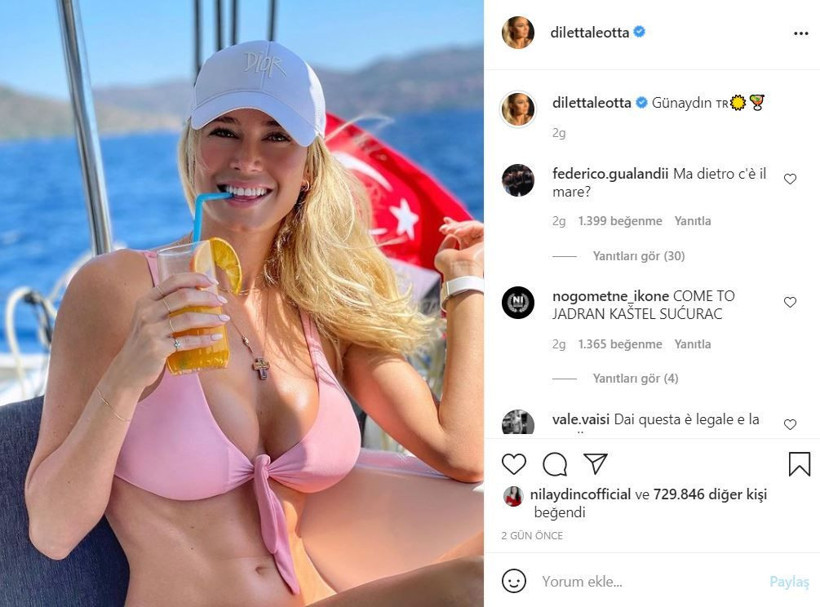 Diletta Loetta bikiniisiyle yürek hoplattı! Can Yaman'ı Instagram'da neden paylaşmıyor? - Resim: 3