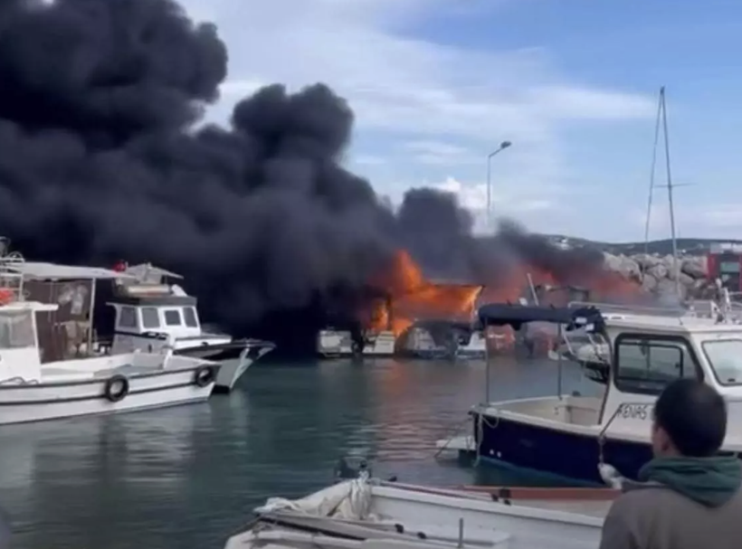 Çeşme'de korkunç olay! Tekneler alevlere teslim oldu... - Resim: 2