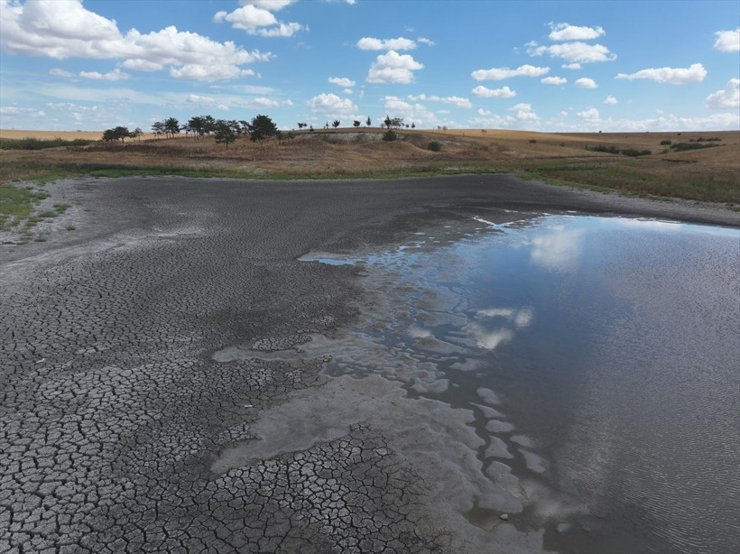 Edirne'de kuraklıklığın boyutu günyüzüne çıktı! Demirhanlı Göleti'nin suyu tükenmek üzere - Resim: 4