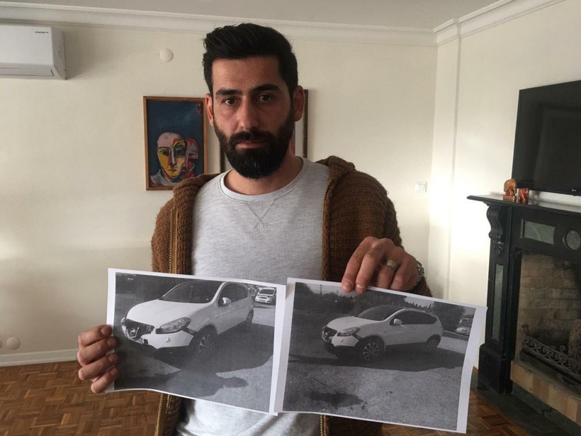 Çekicinin yoldan kaldırdığı aracını dağılmış halde buldu - Resim: 1