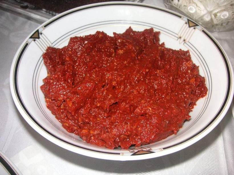 Kahvaltılık cevizli salça ezme nasıl yapılır ekmeğe sürmelik! - Resim: 4