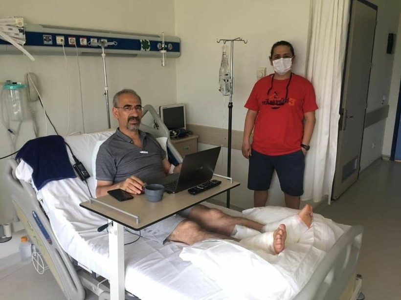 Denizli'de profesör 82 derecelik termal suya düştü! - Resim: 1