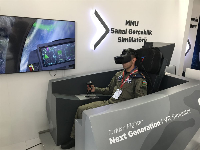 Milli savaş uçağı sanal olarak uçmaya başladı TUSAŞ gerçeklik simülatörünü ilk kez sergiledi - Resim: 1