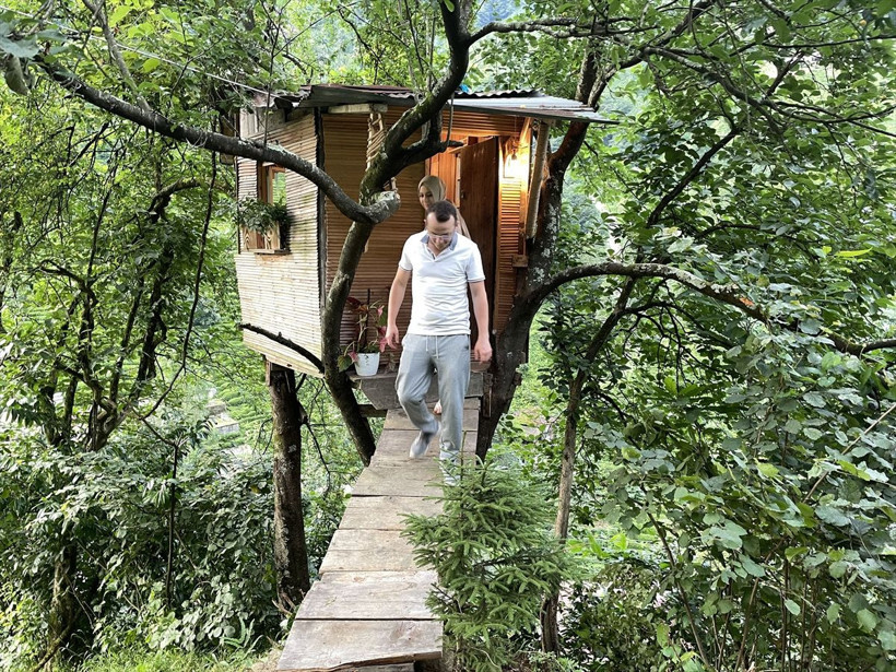 Rize'de 700 liraya yerden 20 metre yüksekte ev yaptı - Resim: 4