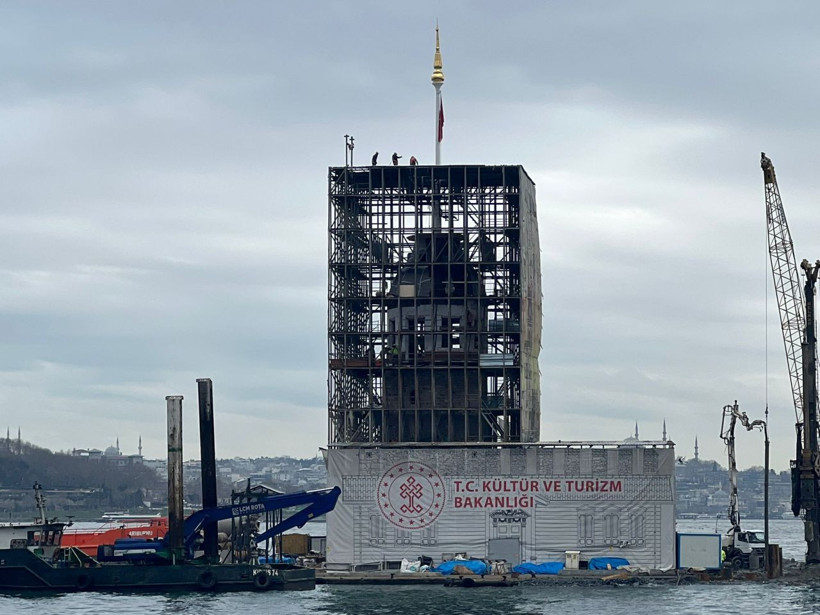 Kız Kulesi’nin son hali havadan görüntülendi! Açlışına çok az kaldı tarih belli oldu - Resim: 3