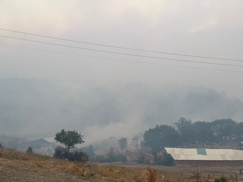 Sakarya-Bilecik sınırındaki yangın büyüyor: Köyler tahliye edildi - Resim: 1
