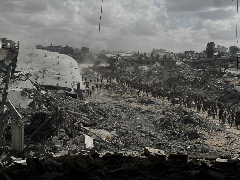 Gazze'de ateşkes sonrası evlerine dönenler büyük bir yıkımla karşılaştı - Resim: 1