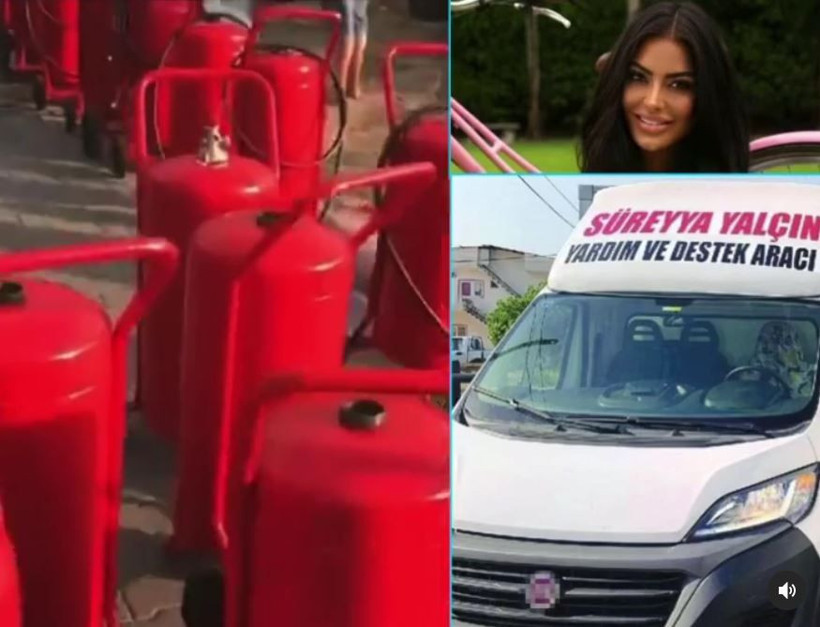 Bodrum yangınında tekne keyfi yapan Süreyya Yalçın yardım aracına ismini yazdırdı - Resim: 3