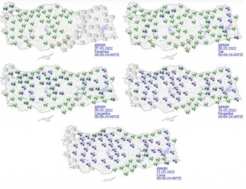 Perşembe 35 yılın en yoğun kar yağışı geliyor! Meteoroloji duyurdu İstanbul, Bursa, Balıkesir, Ankara... - Resim: 3