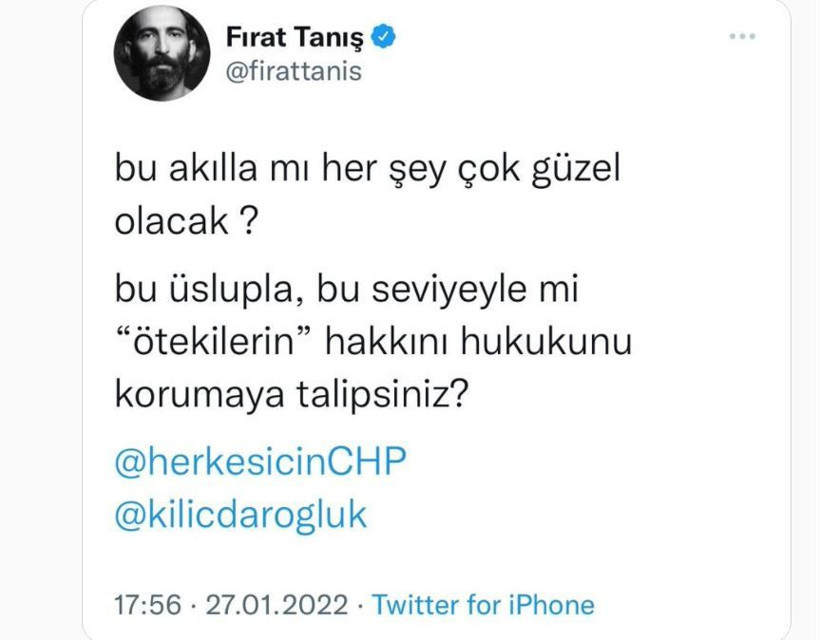 Fırat Tanış'ın Cumhuriyet ve CHP twitine Cüneyt Özdemir'den tepki: Tutmayın küçük enişteyi! - Resim: 3