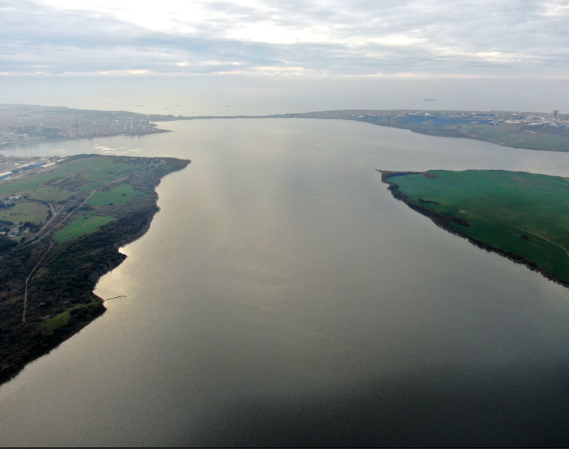 Kanal İstanbul çalışmaları havadan görüntülendi! Sazlıdere temizleniyor - Resim: 3