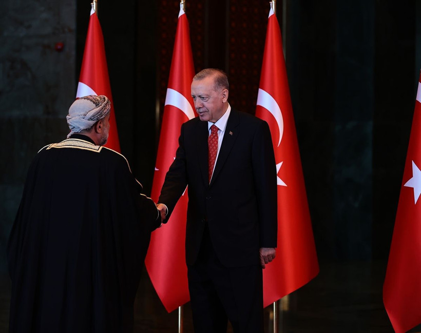 Erdoğan, Külliye'de tebrikleri kabul etti; Atatürk'ün akrabaları ilk kez törende - Resim: 1