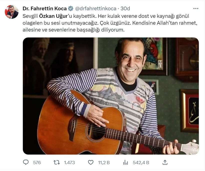 MFÖ Özkan Uğur hayatını kaybetti! Siyaset ve sanat dünyasından taziye mesajları yağıyor - Resim: 2