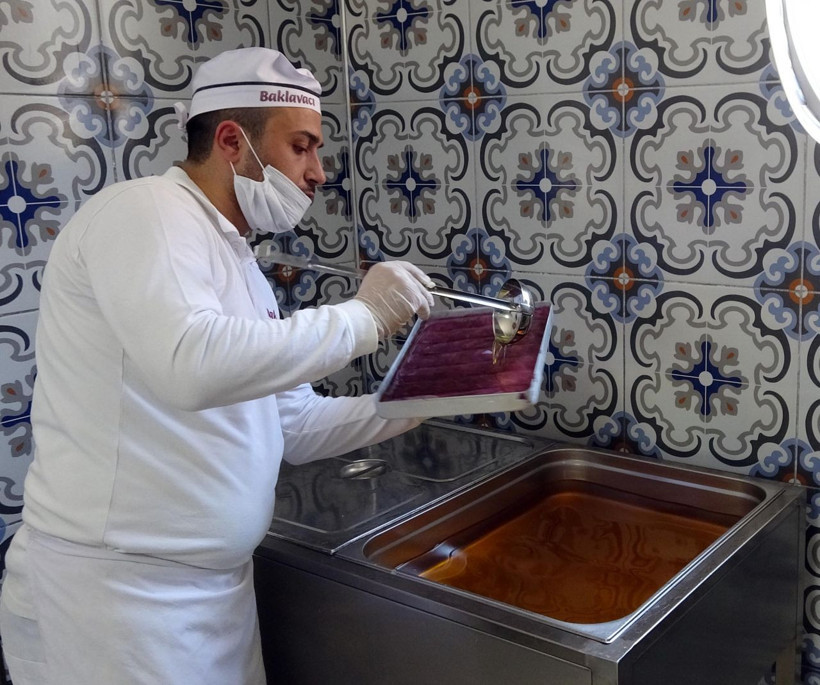 Erzurum'da üretilen mor baklavada talep patlaması! Diyabet hastalarının dostu - Resim: 1