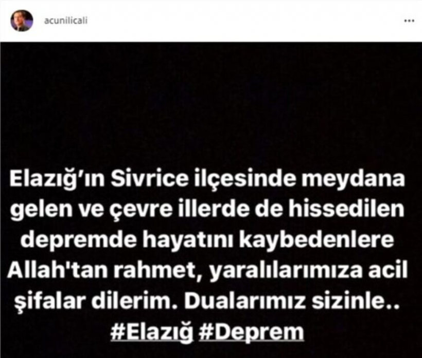 Ünlü isimler Elazığ depremiyle sarsıldı! 'Üzüntüden gözümü kırpamadım' - Resim: 4