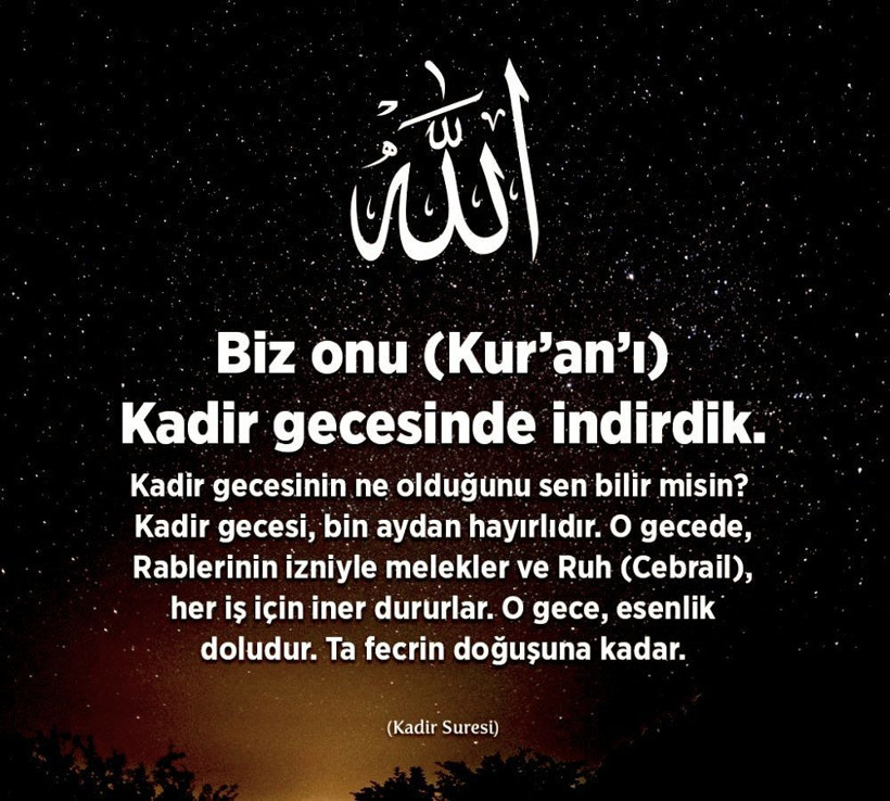 Hadisli, dualı, farklı Kadir Gecesi mesajları! 2023 yeni resimli Kadir Gecesi kutlama sözleri - Resim: 3