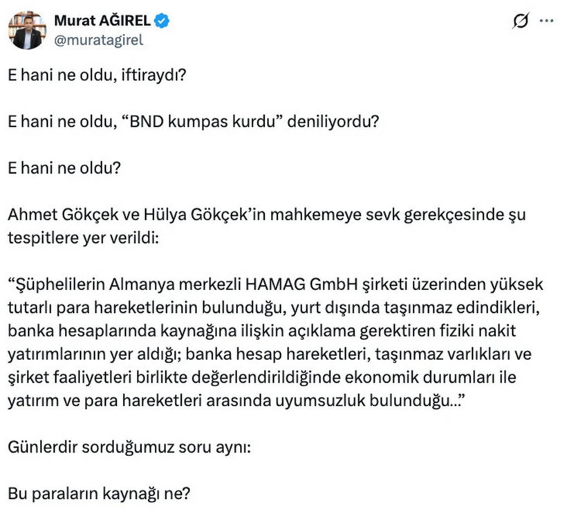 Melih Gökçek soruşturmasında savcılığın sevk yazısına ulaşıldı dikkat çeken tespitler - Resim: 0
