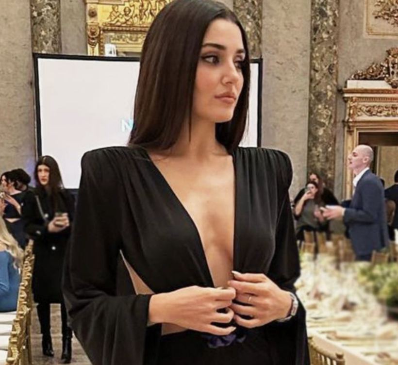 Hande Erçel Milano'da! Tarzı ile gecenin en dikkat çeken ismi oldu - Resim: 6