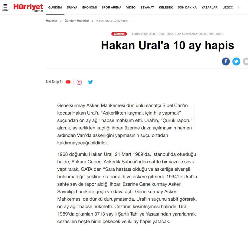 Tarkan'ın Geççek şarkısına Mehter Marşıyla tepki veren Hakan Ural 'asker kaçağı' çıktı! - Resim: 4