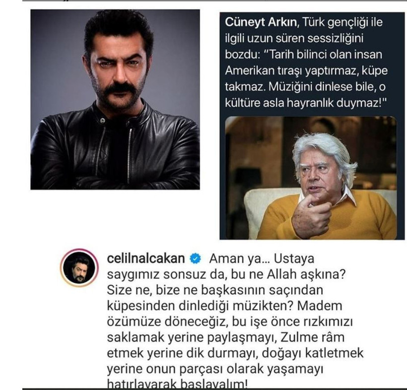 Celil Nalçakan'dan Cüneyt Arkın'a 'Amerikan traşı' mesajı: Usta bu ne ya... - Resim: 3