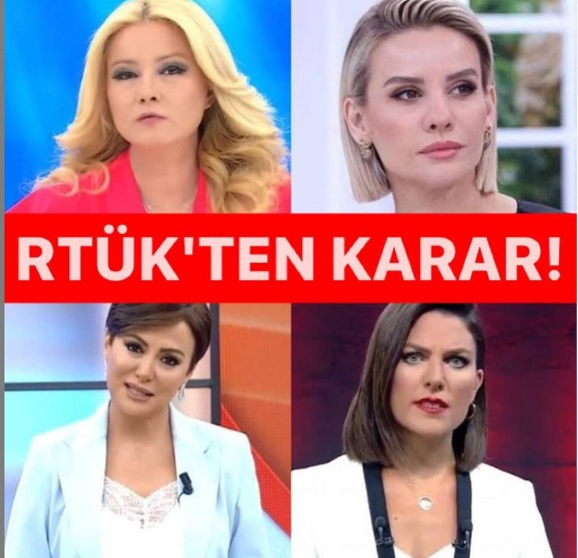 RTÜK'ten Müge Anlı Esra Erol Ece Üner Didem Arslan'a 'gündüz kuşağı' şoku... - Resim: 1