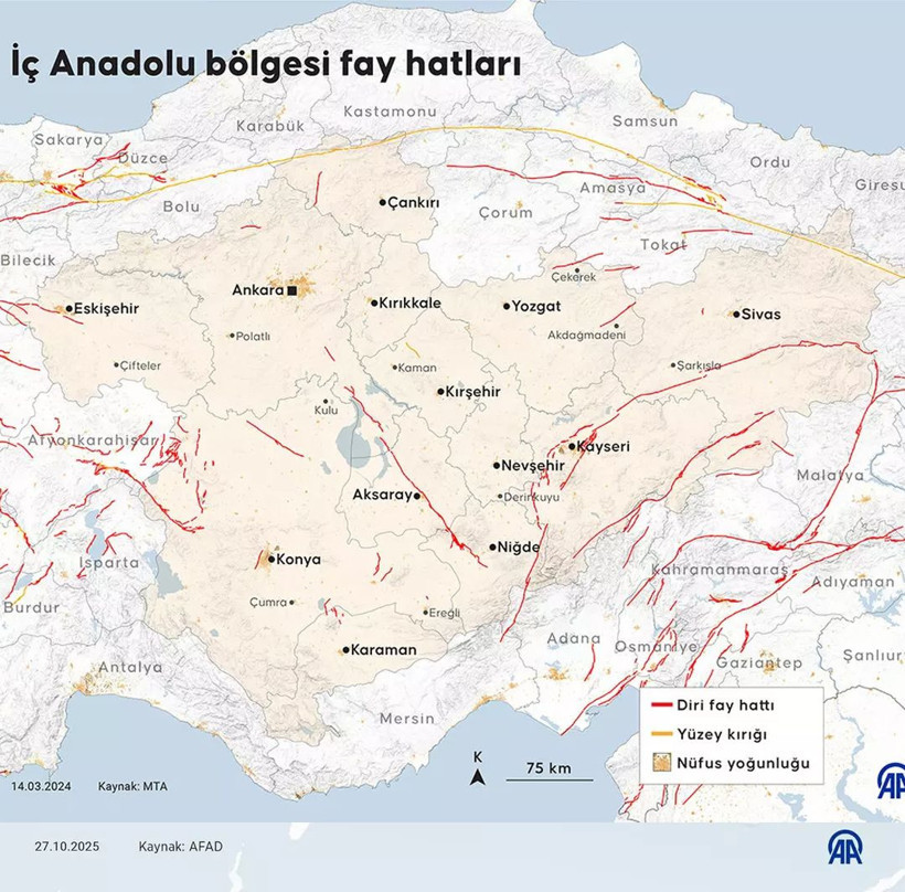 Türkiye aktif fay hatları haritası güncellendi! İste risk altındaki iller - Resim: 4