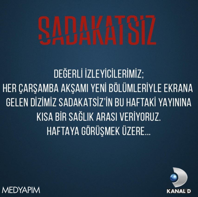 Sadakatsiz'e koronavirüs şoku yeni bölüm bugün yok! Cansu Dere ve Berkay Ateş'e korona şoku! - Resim: 4