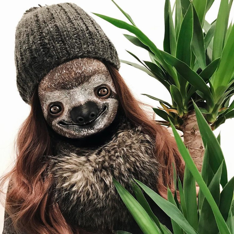 Yaptığı makyajlarla istediği kılığa giriyor! - Resim: 1