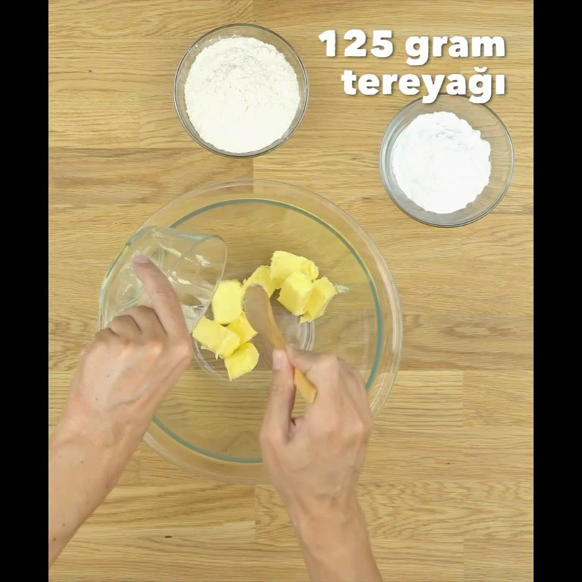 3 malzemeli kurabiye tarifi - Resim: 1