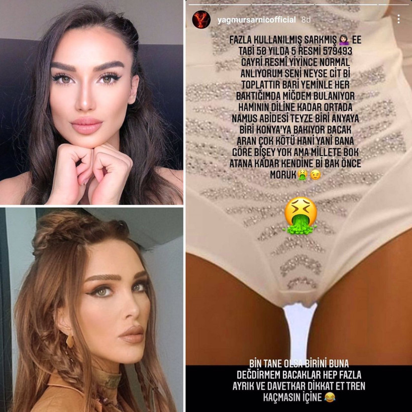 Yağmur Sarnıç şarkıcı Seren Serengil'in mahrem yerini paylaştı - Resim: 3