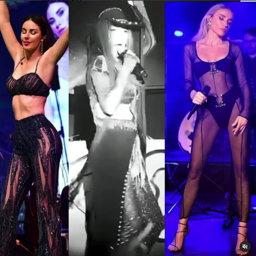 Gülşen, Defne Samyeli, Ece Seçkin, Hülya Avşar... Sahnede transparan yarışı - Resim: 1