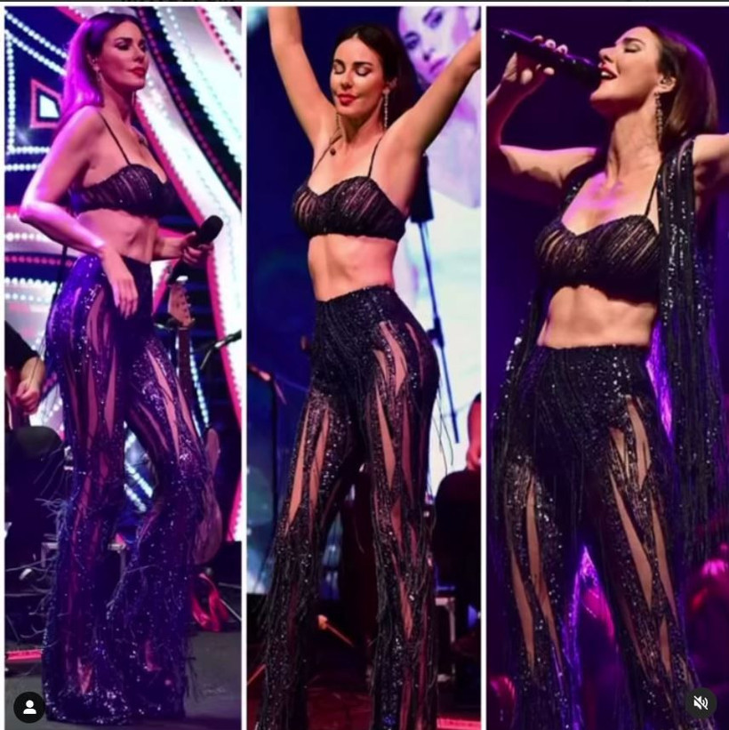 Gülşen, Defne Samyeli, Ece Seçkin, Hülya Avşar... Sahnede transparan yarışı - Resim: 2