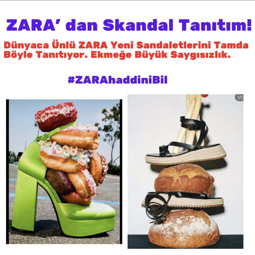 Zara ekmeği ayaklar altına aldı! Dünya kıtlık kabusundayken yapılan reklam akıllara zarar - Resim: 3