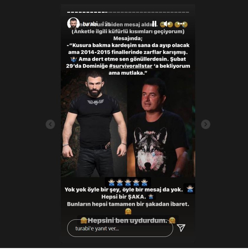 Survivor All Star 2022 öncesi Turabi'den Acun Ilıcalı'yı kızdıracak anket: Sizce kim sunmalı? - Resim: 5