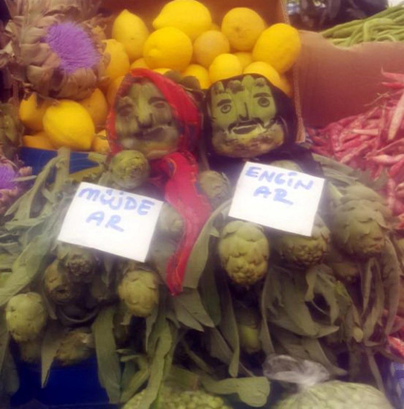 Pazarcı tezgahında gülümseten etiketler - Resim: 1