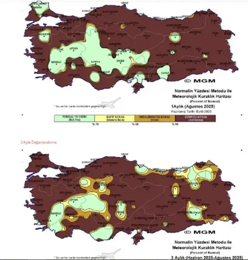 Türkiye'de yaşanan kuraklık dehşete düşürüyor! İşte korkutan harita... - Resim: 4