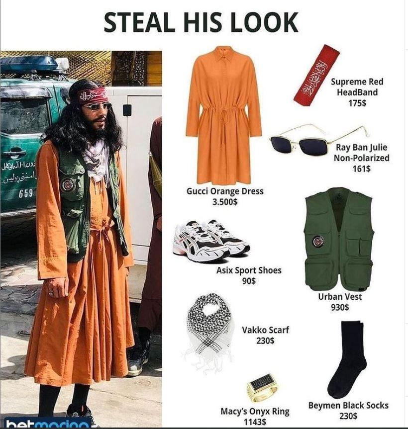 Uçaktan düşen Afganlarla dalga geçen tişört bastılar! 'Taliban' kombini - Resim: 2