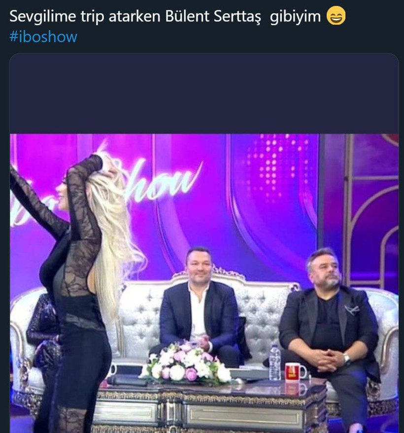 Bülent Serttaş'ın İbo Show'da zor anları Twitter diline düştü! Oryantal Didem'e bakmadı - Resim: 4