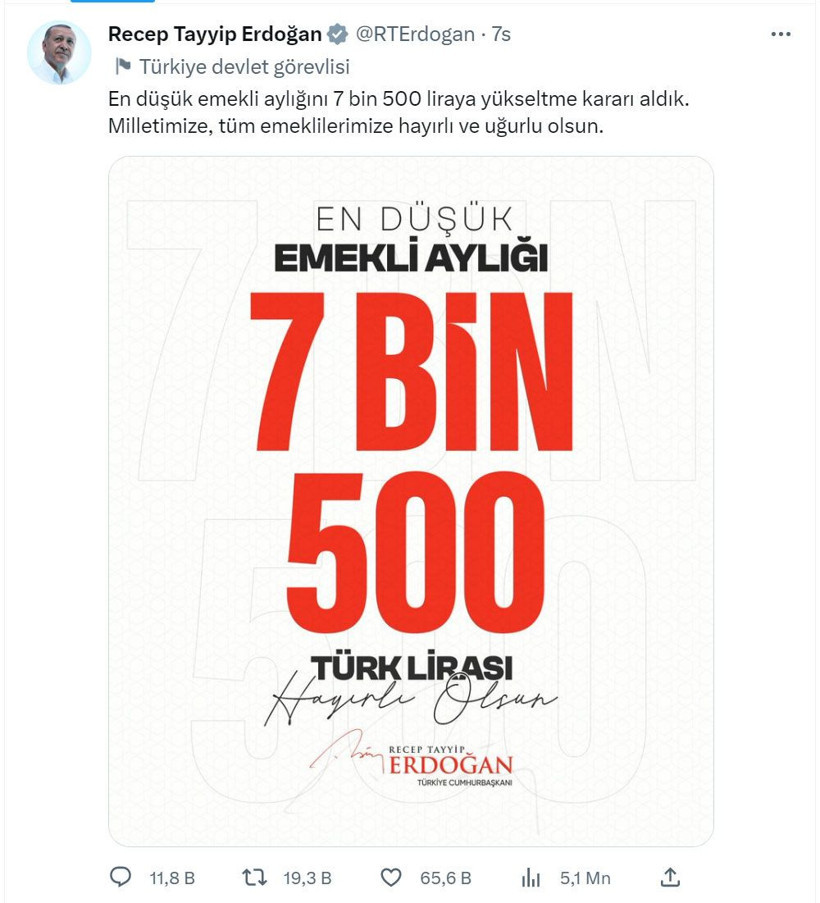 En düşük emekli maaşı 7 in 500 liraya çıktı! Diğer emekliler kaç lira maaş alacak? Bayram ikramiyesi 2 bin 200 TL oluyor - Resim: 2