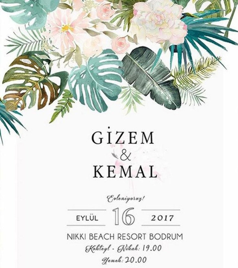 Gizem Karaca'nın düğün davetiyesine bakın böyle ayrıntı yok - Resim: 4