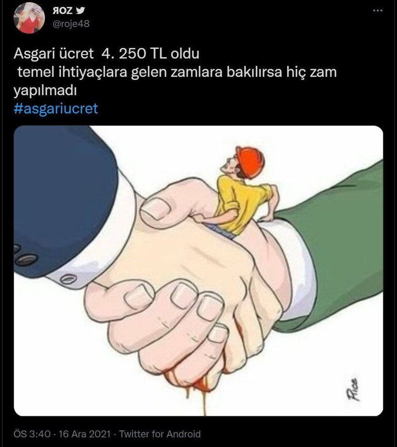 Asgari ücret 4250 TL oldu Twitter yıkıldı! Kemal Sunal Özgür Demirtaş tweetleri bomba: Bir kere de yanıl be - Resim: 2