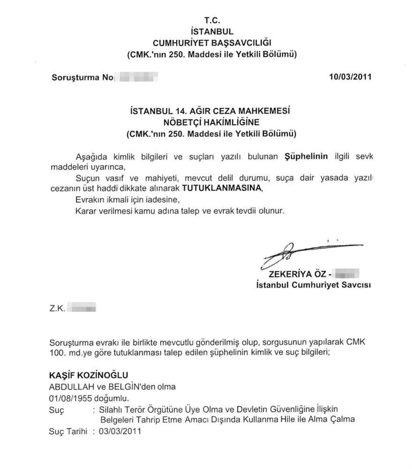 Yıllar sonra ortaya çıkan şok belge! Kozinoğlu'nu Silivri'ye bakın kim göndermiş - Resim: 0