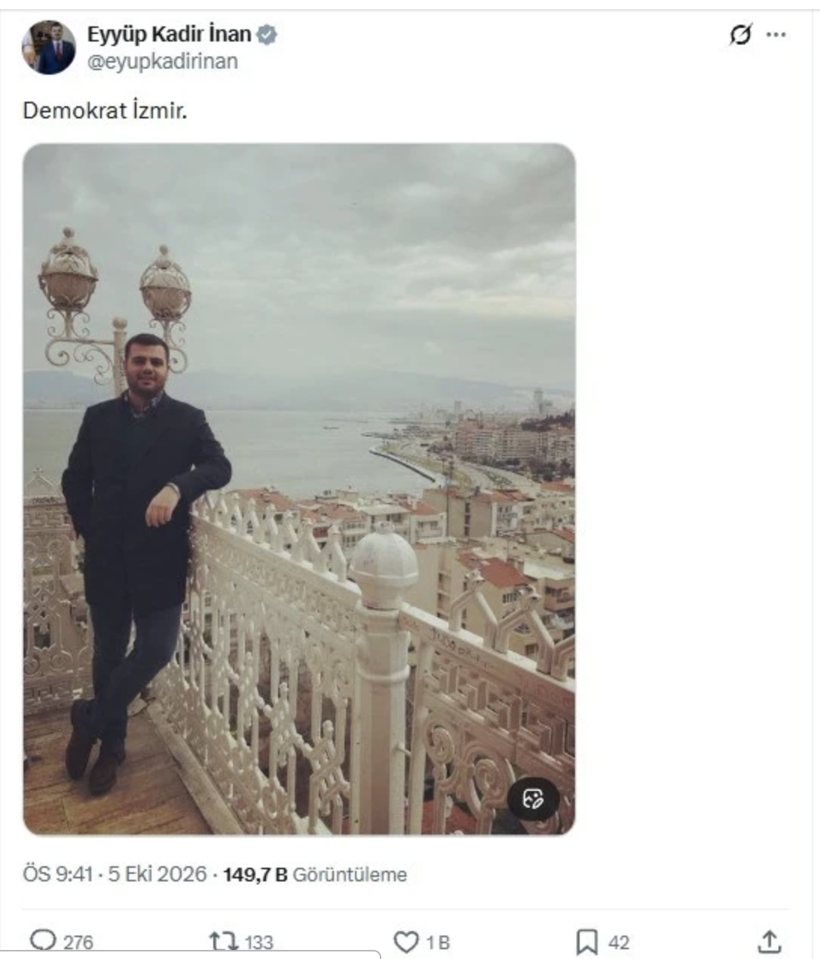 AK Partili İnan'dan dikkat &ccedil;eken paylaşım! Cemil Tugay mesajı mı? - Resim: 0