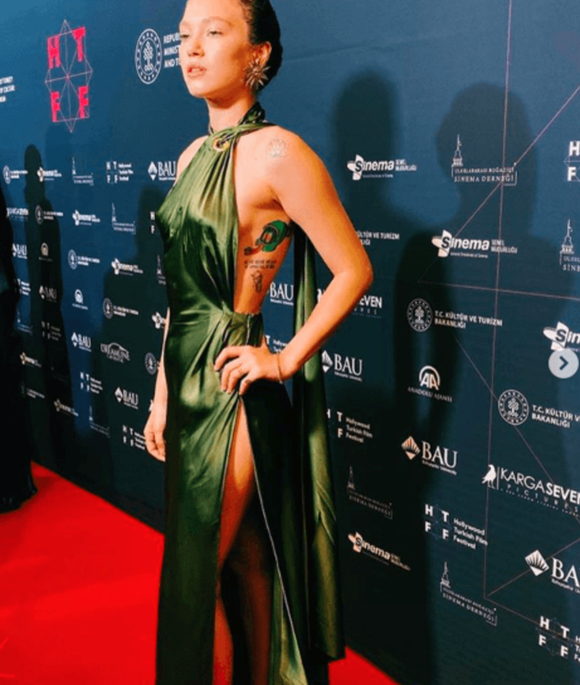 Melisa Şenolsun'un elbisesi fazla kaçtı - Resim: 1